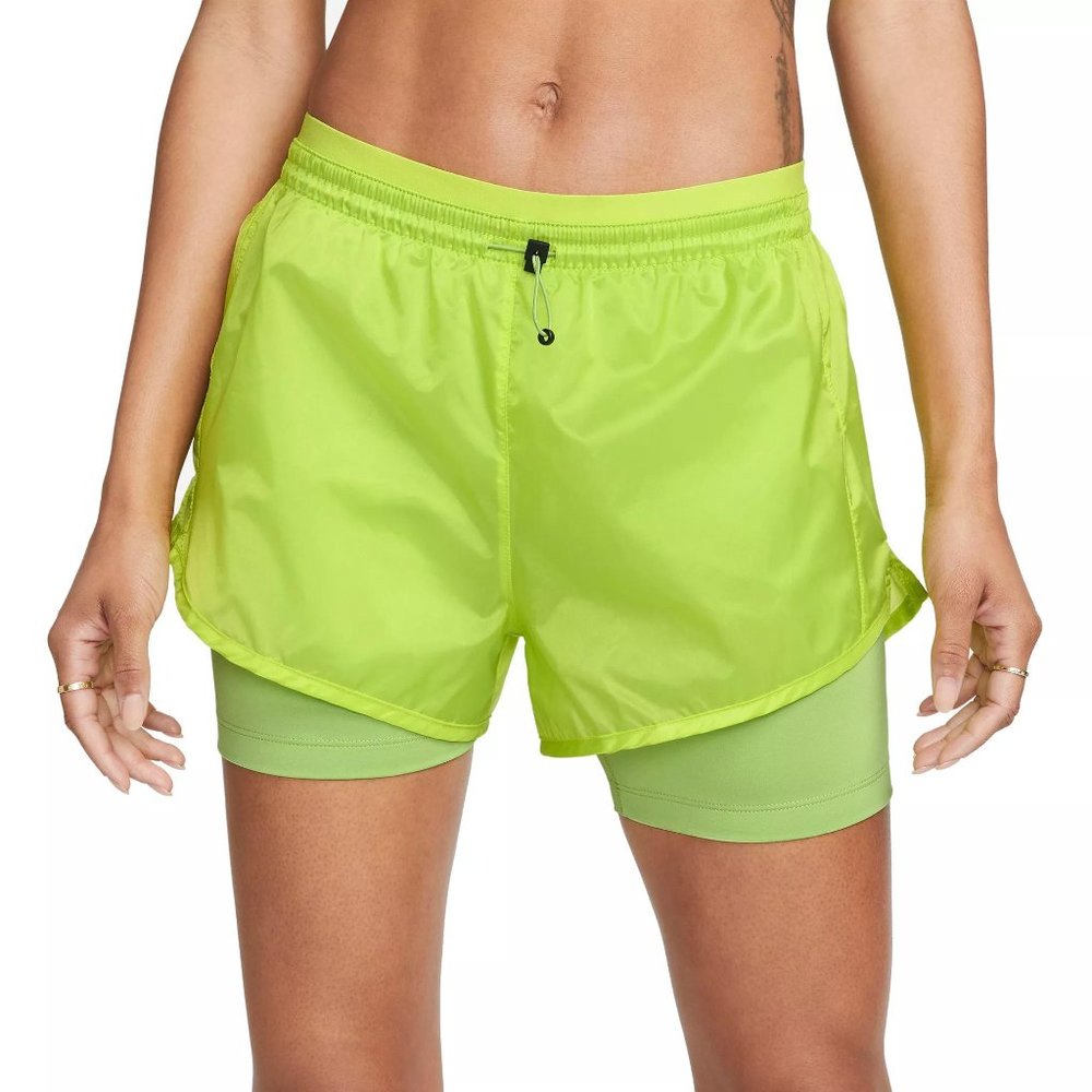 NWT Nike Women's Icon Clash Tempo Luxe Mid-Rise Running Shorts - Picture 1 of 8